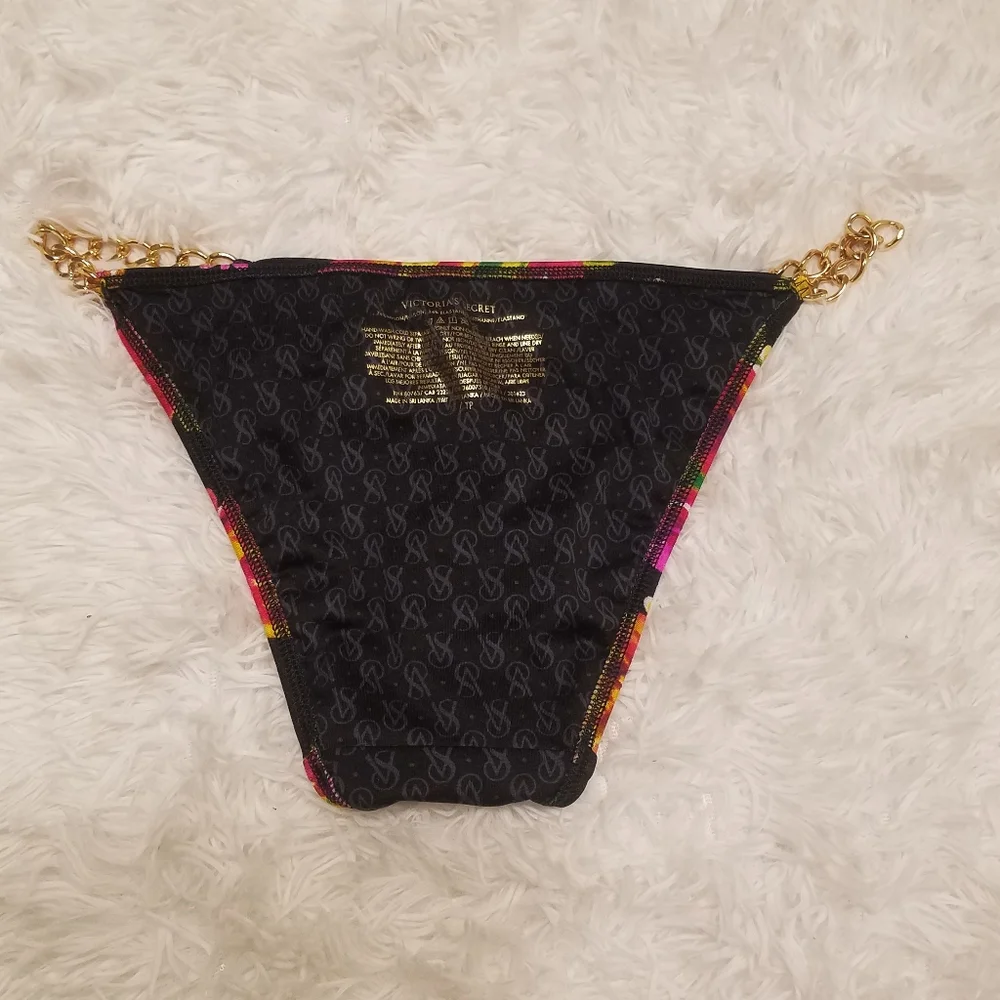 Victoria's Secret Vintage 2013 Floral Chain Bikini